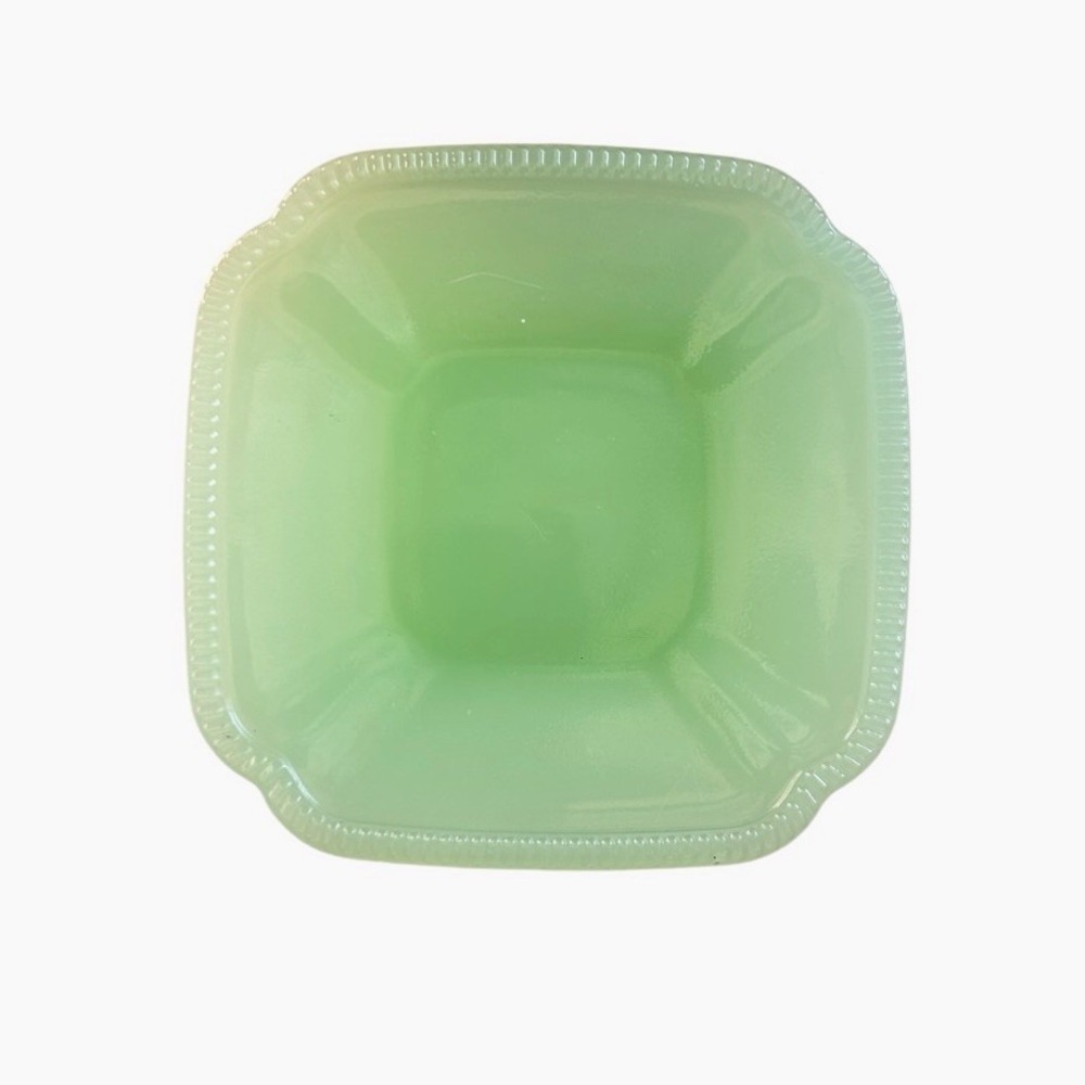 6 HEARTH & HAND Magnolia Green Jadeite Glass Plates 6" Appetizer Farmhouse Decor - Picture 3 of 7